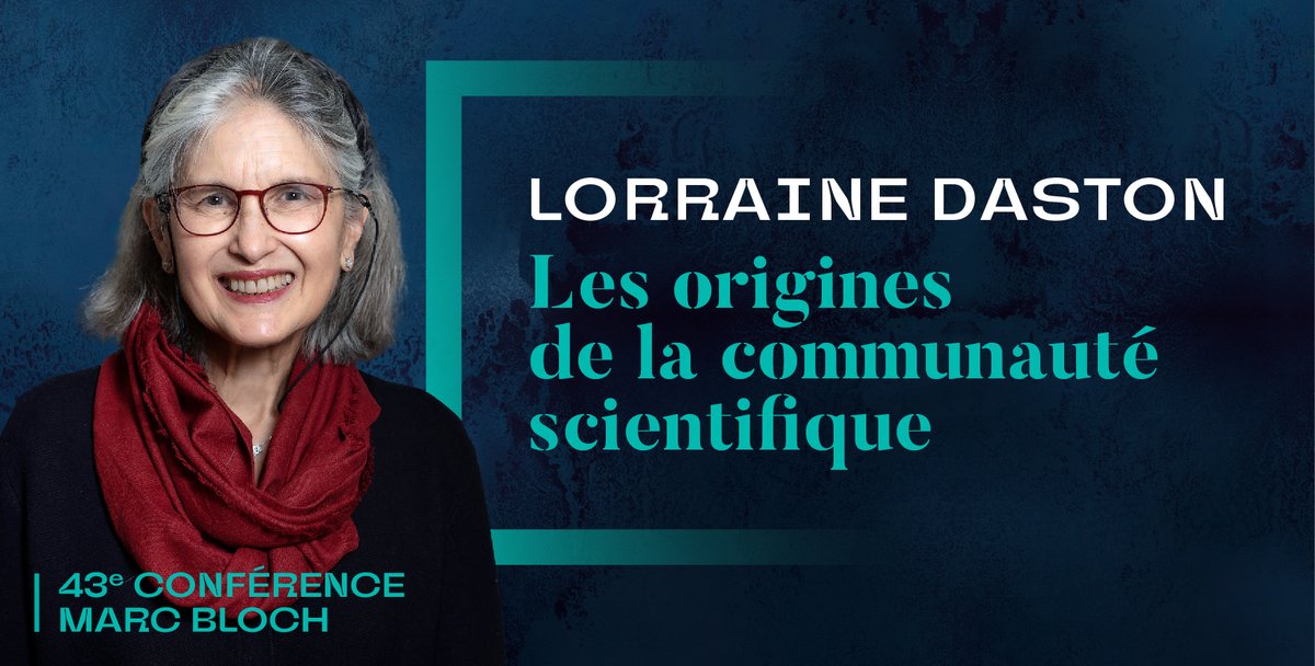 #MarcBlochEHESS
Jour J ⚡️Les inscriptions à la 43e conférence Marc Bloch avec l'historienne des sciences Lorraine Daston, sont désormais ouvertes ! 🥳
🎫Inscription gratuite, dans la limite des places disponibles.  
➡️bit.ly/Marc-Bloch-24