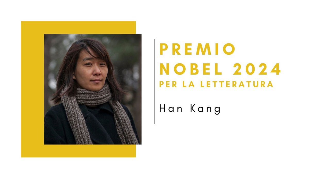 🏆 E' stato assegnato il Premio Nobel alla Letteratura 2024 a Han Kang.

pausacaffeblog.it/wp/2024/10/pre…
#libri #PremioNobel #PremioNobel2024 #PremioNobelLetteratura #PremioLetterario #HanKang #leggere #letture #booklover #bookblogger #leggere #letture