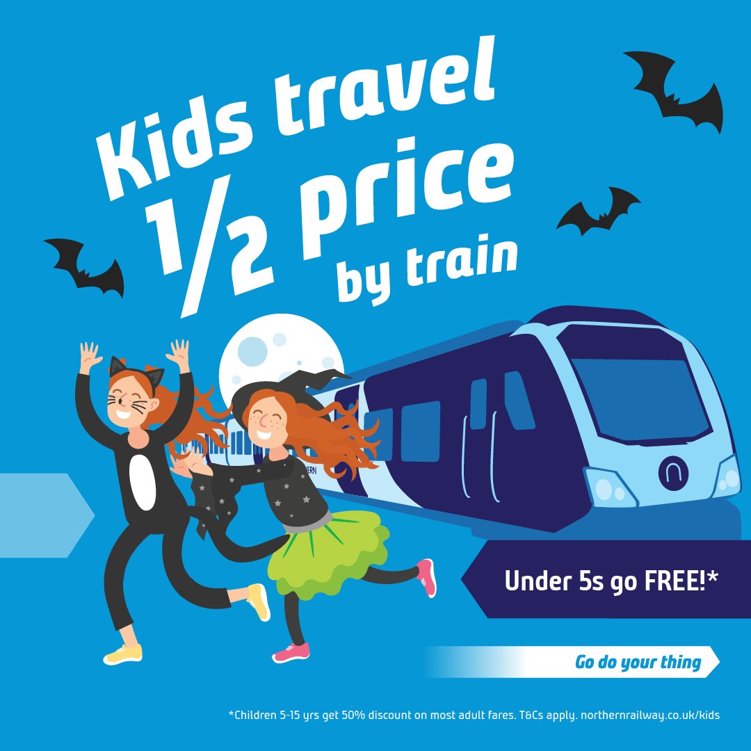 Visit Southport (@visitsouthport) on Twitter photo Kids travel half price and under 5’s go free this Autumn! Travel by train to Southport with <a href="/northernassist/">NORTHERN 🚆</a> 🚆
Whether it’s a spooky day out, seaside walk or taking in the sights! Go Do Your Thing.
Buy train tickets now at bit.ly/3Y0BfXB or via their app *T&Cs apply Kids travel half price and under 5’s go free this Autumn! Travel by train to Southport with <a href="/northernassist/">NORTHERN 🚆</a> 🚆
Whether it’s a spooky day out, seaside walk or taking in the sights! Go Do Your Thing.
Buy train tickets now at bit.ly/3Y0BfXB or via their app *T&Cs apply