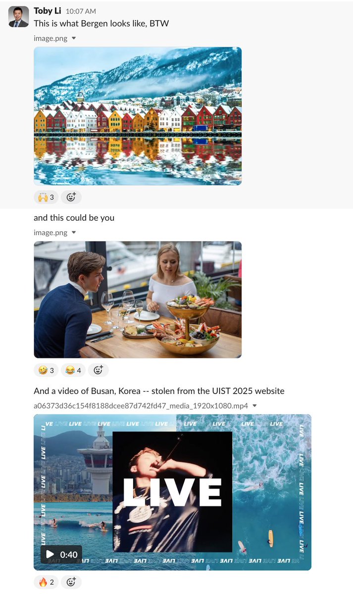 TobyJLi's tweet image. My daily effort to motivate students working on #cscw2025 and #uist2025 projects🤣