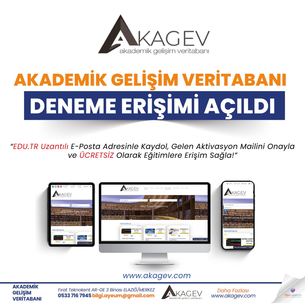 kastunkutuphane's tweet photo. Değerli kullanıcılarımız,
AKAGEV (Akademik Gelişim ve Eğitim) Veritabanı 20 Kasım 2024 tarihine kadar deneme erişimine açılmıştır. Detaylı bilgi için web sayfasını ziyaret edebilirsiniz.
https://t.co/tSrmm3kPXB https://t.co/wm0oFUT35n