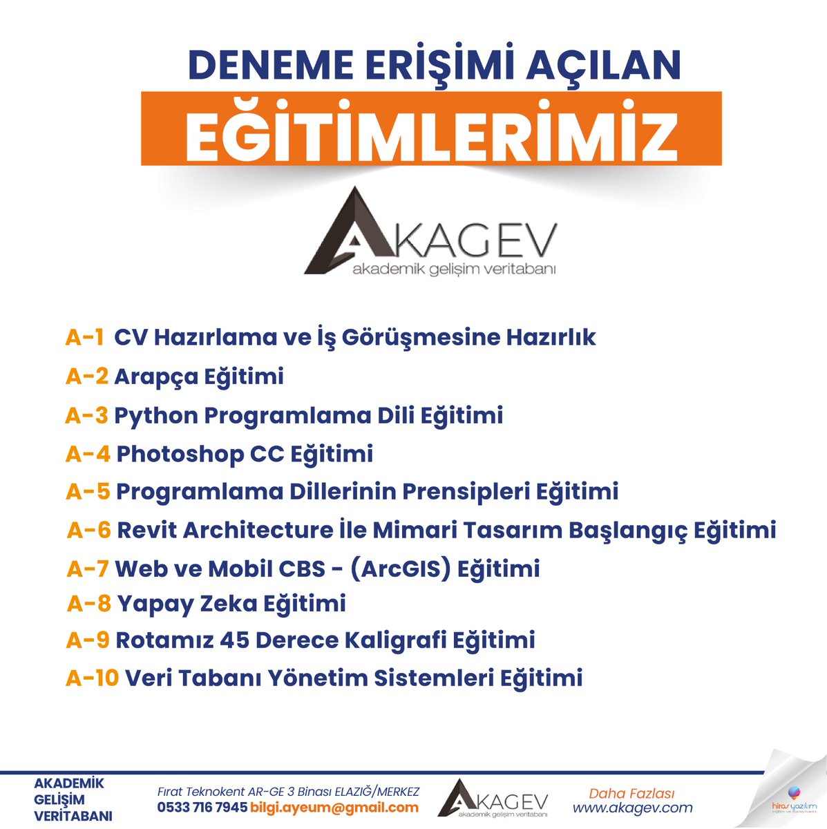 kastunkutuphane's tweet photo. Değerli kullanıcılarımız,
AKAGEV (Akademik Gelişim ve Eğitim) Veritabanı 20 Kasım 2024 tarihine kadar deneme erişimine açılmıştır. Detaylı bilgi için web sayfasını ziyaret edebilirsiniz.
https://t.co/tSrmm3kPXB https://t.co/wm0oFUT35n