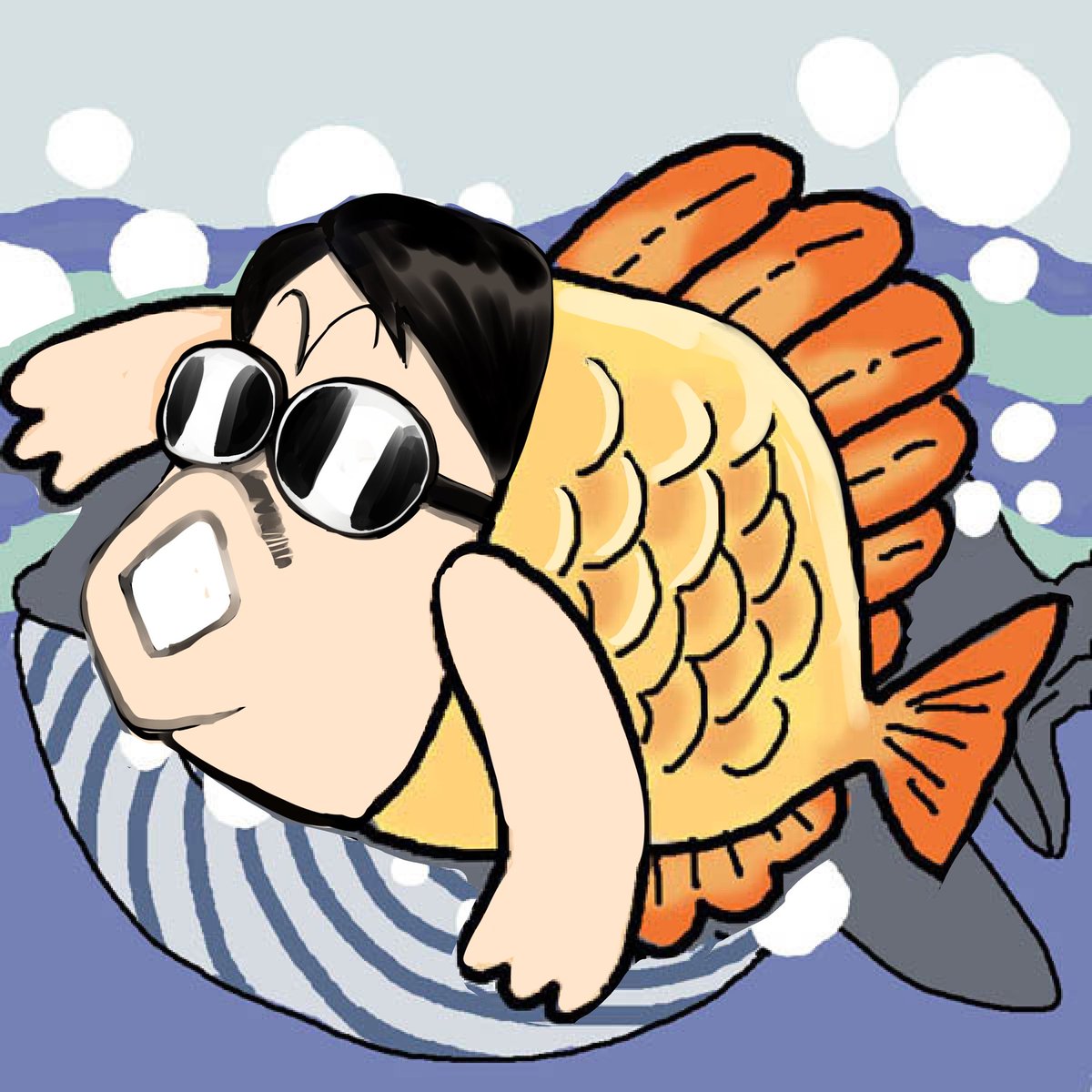 「 わお! 」|おてんば丼のイラスト