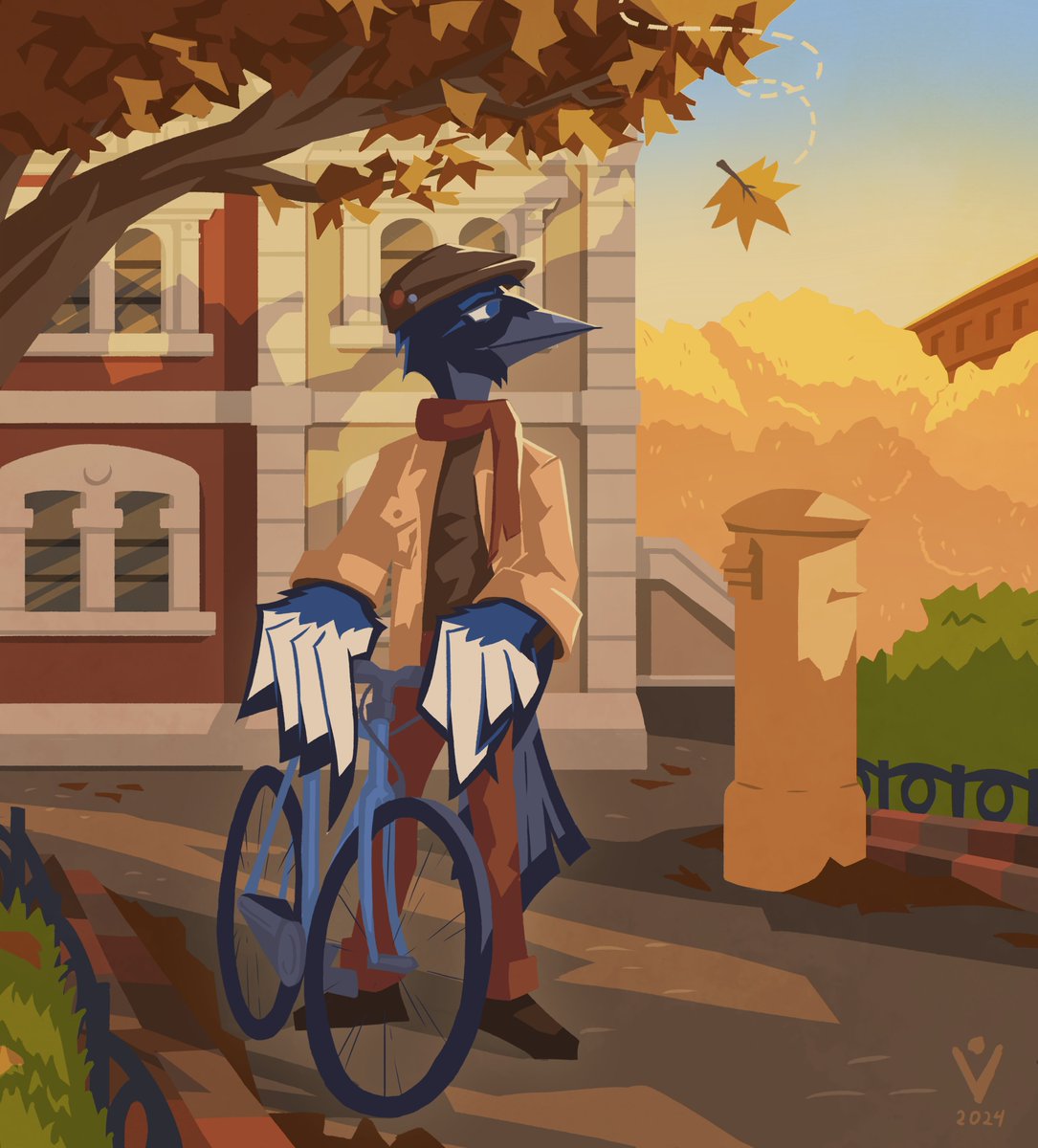 Coloured version
#autumn #fall #magpie