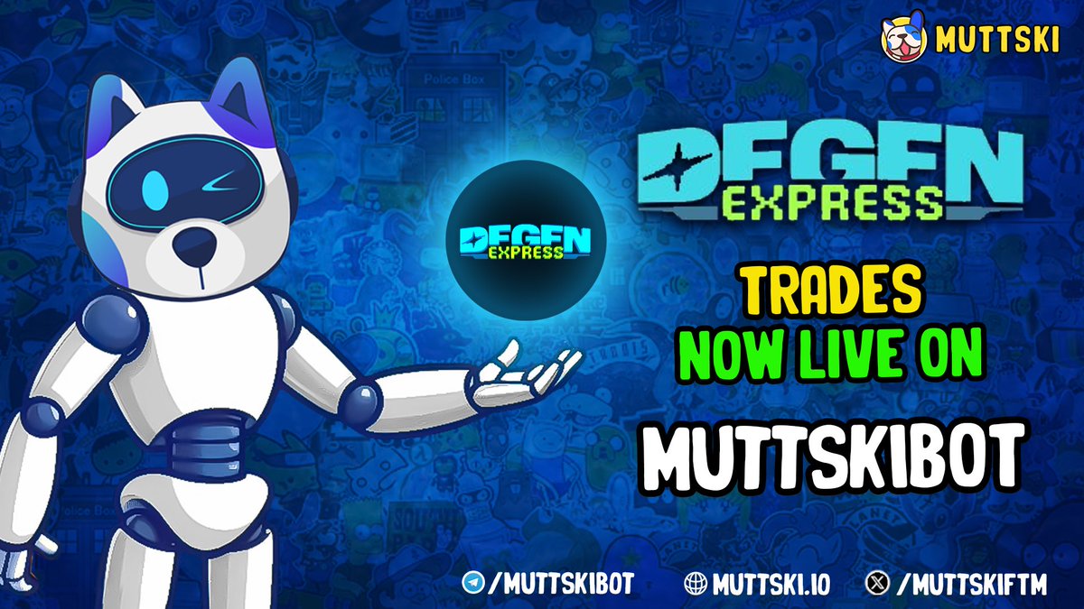 Now pump your favourite tokens on <a href="/degenexpress69/">Degen Express</a> using your very own #MuttskiBot!🐶
Gear up for #SonicSeason, MuttskiBot is where you will make your best trades!💥
$ftm $S #MUTTSKI