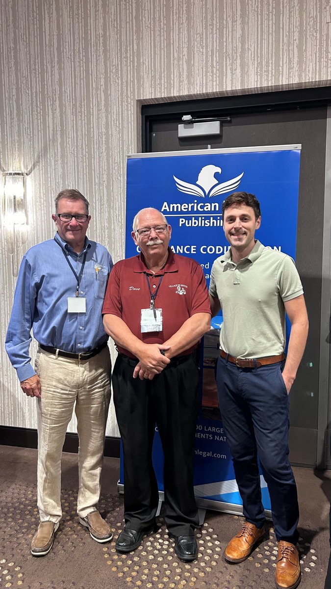 amlegalcodes's tweet image. Josh and Rich enjoyed the Municipal Clerks of Illinois 2024 conference in Bloomington, IL. Rich discussed codification and met with David Kroll, Village Clerk of Justice. Missed the talk? Call (800) 445-5588 for more information on codification.
#Codification
#MCI