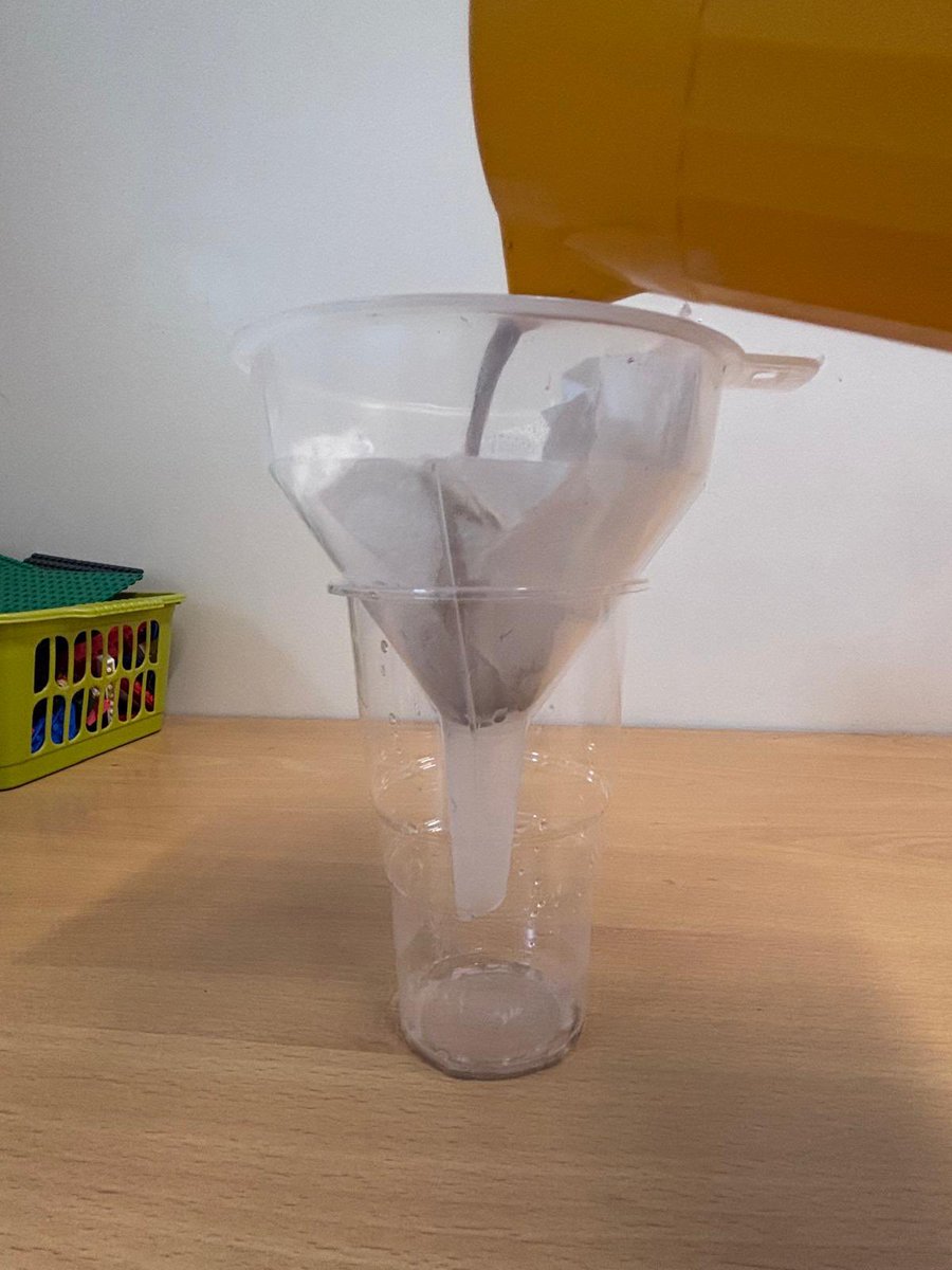 latimerprimary's tweet image. Year 5 were testing different filters today to see which one worked best to separate solids and liquids #LatimerScience #ClassTJ