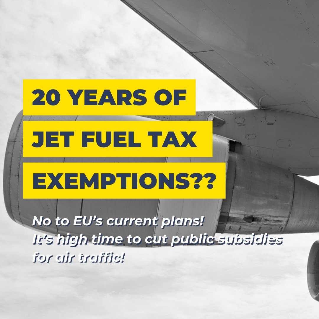 🤯 EU is discussing 20-year prolongation of jet fuel tax exemption, proposed by the Orban EU presidency.

🌡️ By the time the tax would come into effect, the world is supposed to have almost reached climate neutrality.