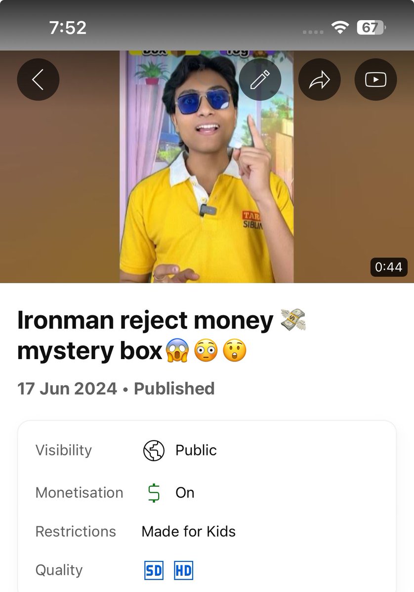 targetsiblings's tweet photo. Hey @TeamYouTube 
Why is my content getting flagged under Made for Kids that too after millions of views 
My appeal got rejected in 5min!!!
There is a difference between Family Friendly content and Made for Kids
There is something seriously wrong with your automated system https://t.co/ijI0nsHmQy