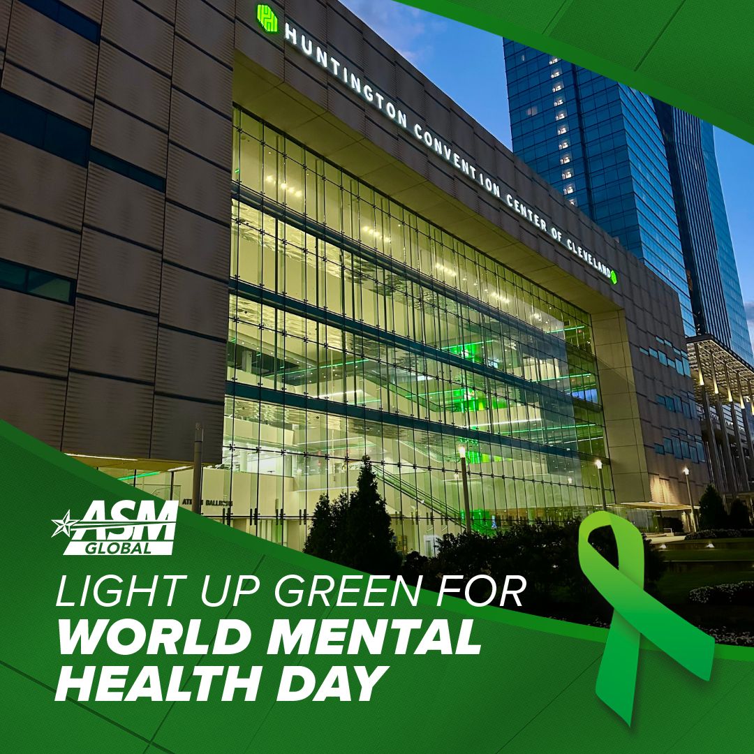 🌍💚 Today, we are proud to illuminate our venue in green for World Mental Health Day! By going green, we are raising awareness and showing our unwavering support for everyone battling mental health challenges. Show your support by wearing green today.💚🌍