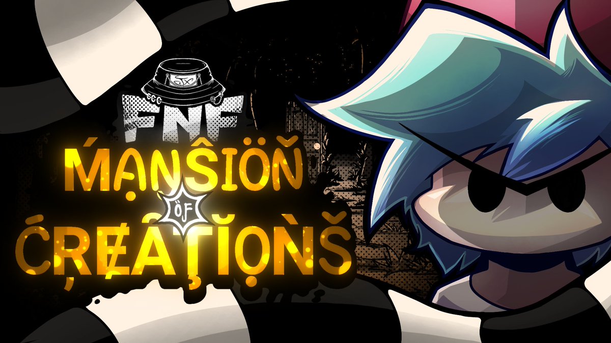SpumdWave's tweet photo. ˖᮫꥓̫҂๋ཻ͛꙰→MANSION OF CREATIONS°. We're getting closer!! Which of these two covers is better for the mod? 

[•Interested artists and musicians are welcome!!•] 

#fridaynightfunkin 
#fridaynightfunkinmod 
#mansionofcreations https://t.co/x6i57OXMtO