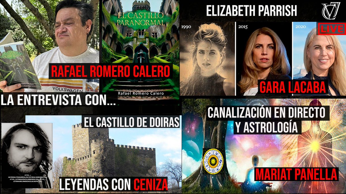 Y este viernes, hablaremos con nuestro amigo Rafael Romero y su libro "El Castillo paranormal", canalización en directo, Leyendas con Ceniza, Gara contará la historia de Elizabeth Parrish y mucho más...🛸👽👻
#clave7 #claveSiete #clave7News #misterios #leyendas #canalizacion