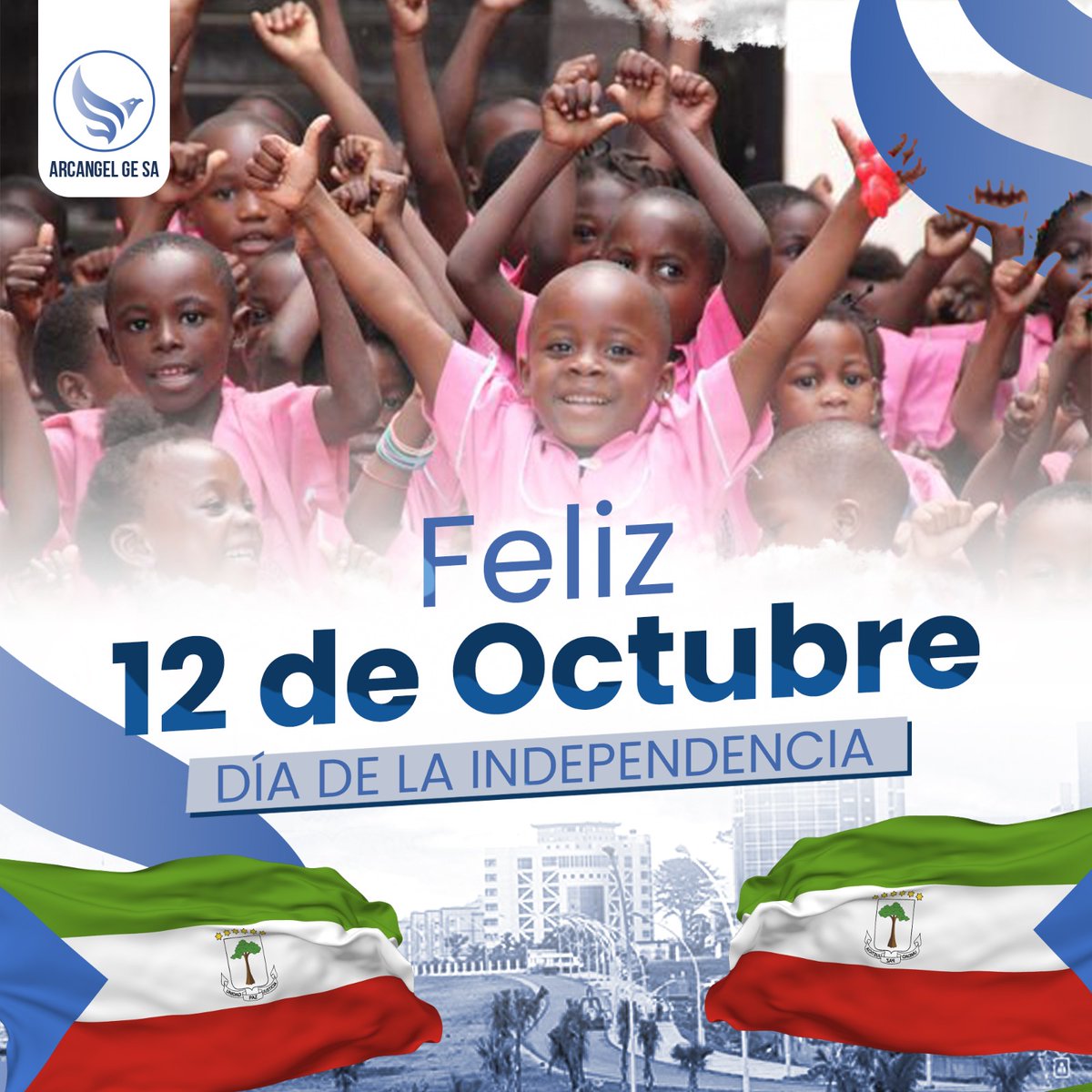 La Empresa Arcángel Gesa se une a la celebración de este gran día.
Recordamos el Valor, la Unidad y el Esfuerzo que nos permitió alcanzar nuestra Independencia, y celebramos con orgullo el Espíritu resiliente de nuestro pueblo Guinea Ecuatorial.