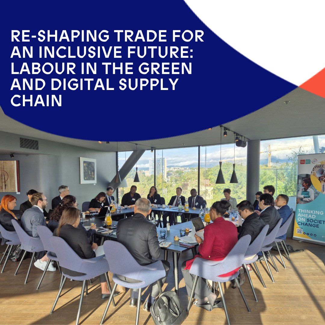 Read more about the outcomes of the roundtable and the next steps in the Trade &amp; Labour Programme in our article: "Reshaping Trade for an Inclusive Future: Labour in Green &amp; Digital Supply Chains" published in our Newsletter

📰 Read Article: bit.ly/4h0hqIn