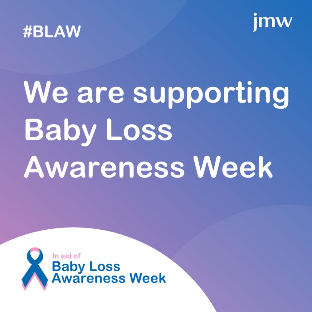 We are supporting #BabyLossAwarenessWeek2024 from October 9th to 15th.  

At JMW, we understand the profound impact that baby loss can have, and are dedicated to seeking justice for families. This week is an important occasion to remember those lost, and support those left