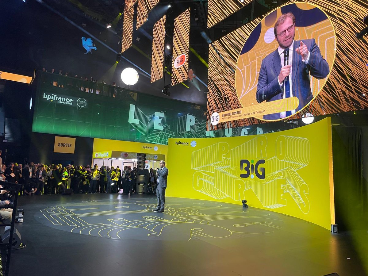 Nicolas Dufourcq (@nicolasdufourcq) on Twitter photo Très heureux de recevoir notre nouveau ministre de l’Économie, des Finances et de l’Industrie, @Antoine_Armand, à #BIG10 !
Accompagné d’@OliviaGregoire, <a href="/MarieLebec78/">Marie Lebec</a> et <a href="/ConstanceLeGrip/">Constance Le Grip</a>
D’abord pour rencontrer, des entrepreneurs passés par nos Accélérateurs.
Puis pour le Très heureux de recevoir notre nouveau ministre de l’Économie, des Finances et de l’Industrie, @Antoine_Armand, à #BIG10 !
Accompagné d’@OliviaGregoire, <a href="/MarieLebec78/">Marie Lebec</a> et <a href="/ConstanceLeGrip/">Constance Le Grip</a>
D’abord pour rencontrer, des entrepreneurs passés par nos Accélérateurs.
Puis pour le