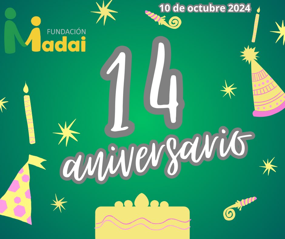 ¡Hoy cumplimos años!
🥳🥳🥳