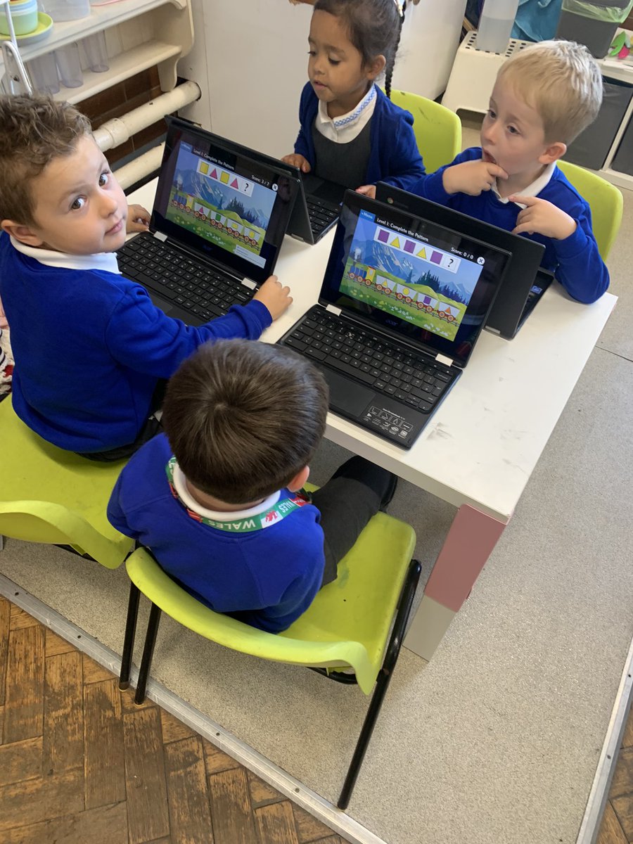 We have been exploring patterns across Reception this week in our Maths