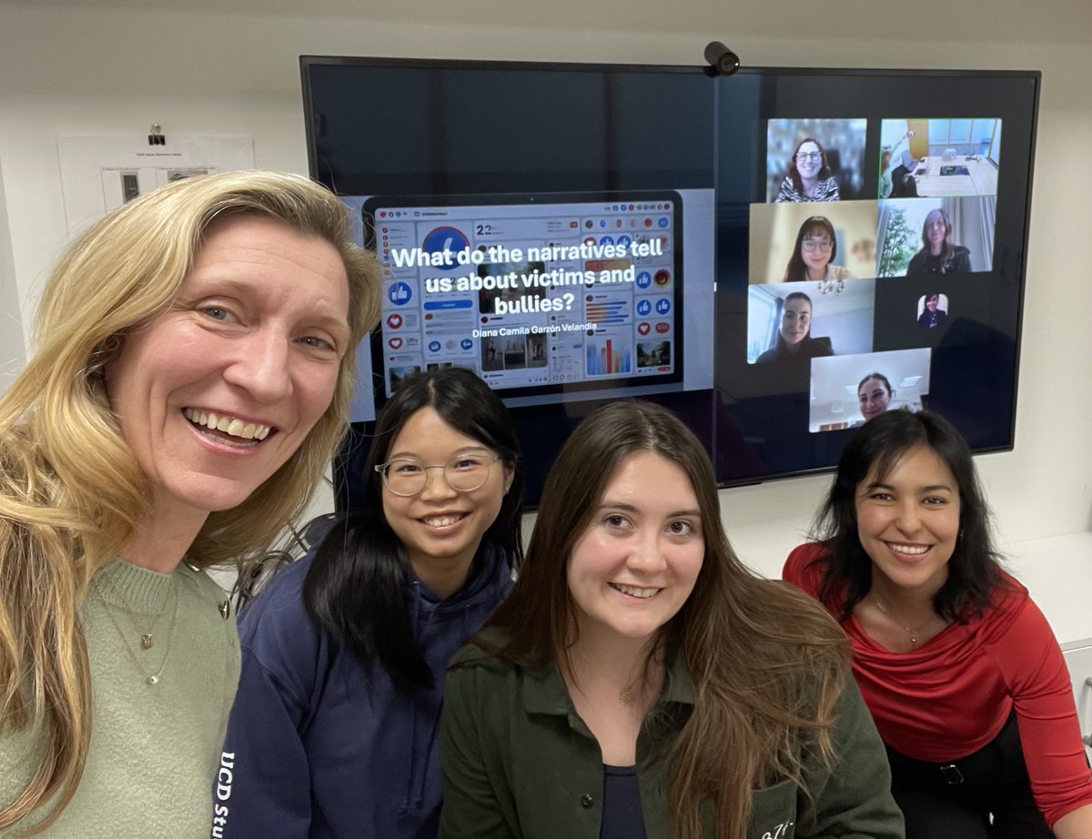 Laura K Taylor 💙💛 (@lauraktaylorphd) on Twitter photo The <a href="/HelpingKidsLab/">Helping Kids!</a> welcomed Camila Garzón from <a href="/UCatolicaCo/">Universidad Católica de Colombia</a> #Colombia
Super interesting real-world text analysis of child and adolescent bullying - from bullies and victims.
<a href="/UCDPsychology/">UCD Psychology</a> The <a href="/HelpingKidsLab/">Helping Kids!</a> welcomed Camila Garzón from <a href="/UCatolicaCo/">Universidad Católica de Colombia</a> #Colombia
Super interesting real-world text analysis of child and adolescent bullying - from bullies and victims.
<a href="/UCDPsychology/">UCD Psychology</a>