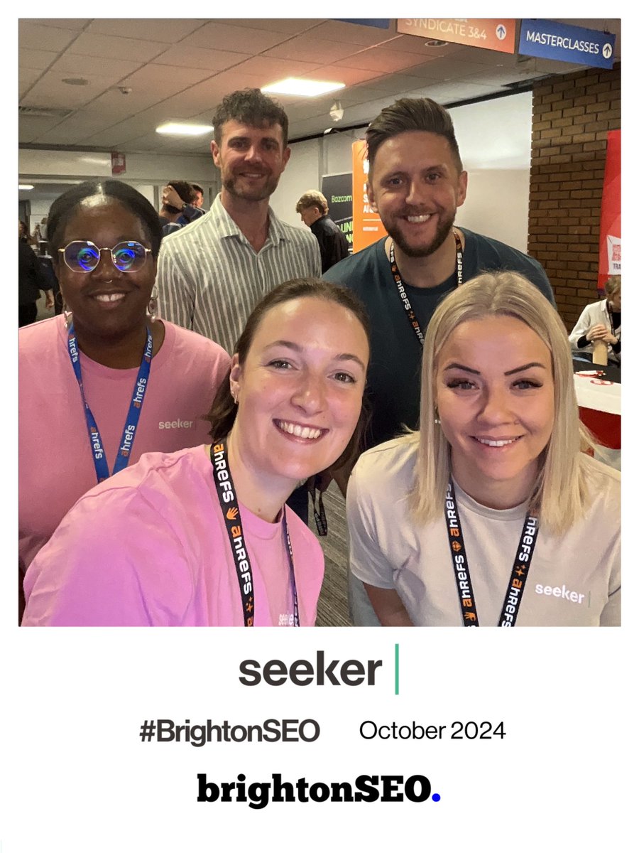 Can you believe it's been a whole week since @brightonSEO? Ah, how time flies. 

If you stopped by our stand and snapped a photo at the Seeker photo booth, you can now check out the full gallery by clicking the link below. Have a gander - there are some real gems in there!