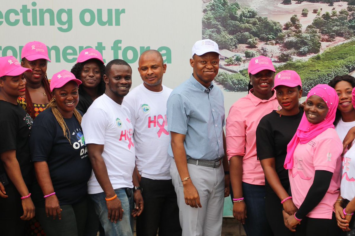 ProtectionLeone's tweet image. October is Breast Cancer Awareness Month.
Today, we joined Thinking Pink Breast Cancer Foundation to conduct a sensitisation campaign and free screening for staff in the agency.
#EPATS
#BreastCancerAwareness