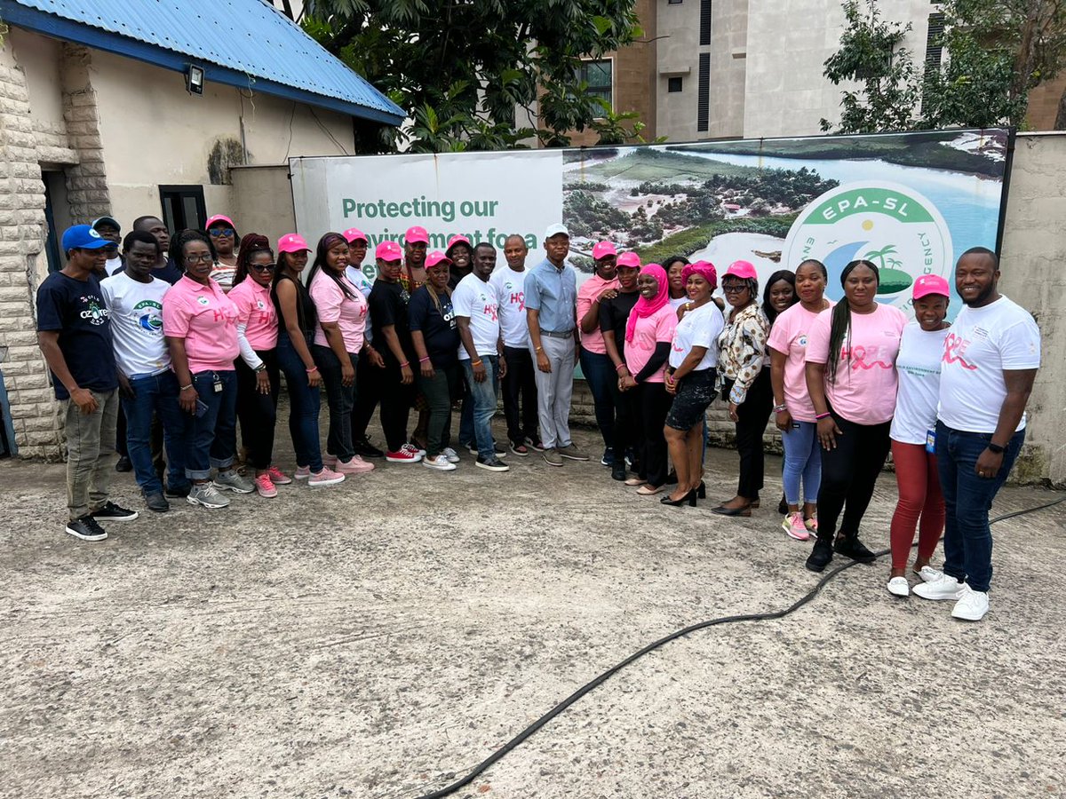ProtectionLeone's tweet image. October is Breast Cancer Awareness Month.
Today, we joined Thinking Pink Breast Cancer Foundation to conduct a sensitisation campaign and free screening for staff in the agency.
#EPATS
#BreastCancerAwareness