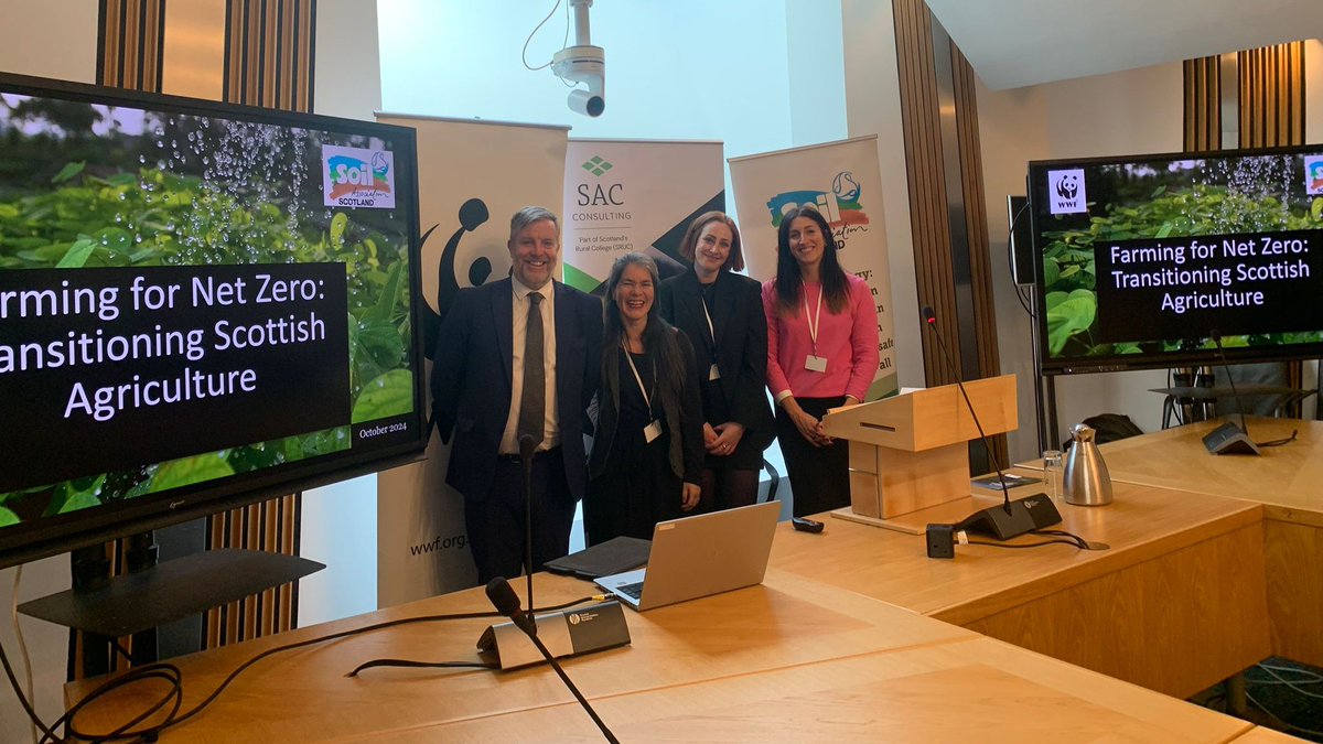 A big thank you to MSPs for joining us and <a href="/SoilAssocScot/">Soil Association Scotland</a> at the launch of the Farming for Net Zero report! 🌱

Scottish farmers and crofters are crucial for restoring nature while addressing climate change, but urgent support is needed.