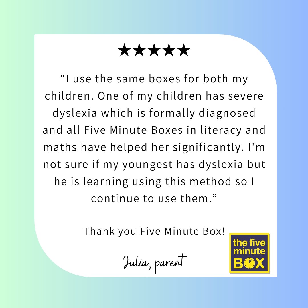 fiveminutebox's tweet image. Teaching all early learners with a dyslexia-friendly approach means that even without a diagnosis of dyslexia all learners can make progress. They can also learn strategies that will help them in the classroom.
#DAW24 #DyslexiaAwarenessWeek