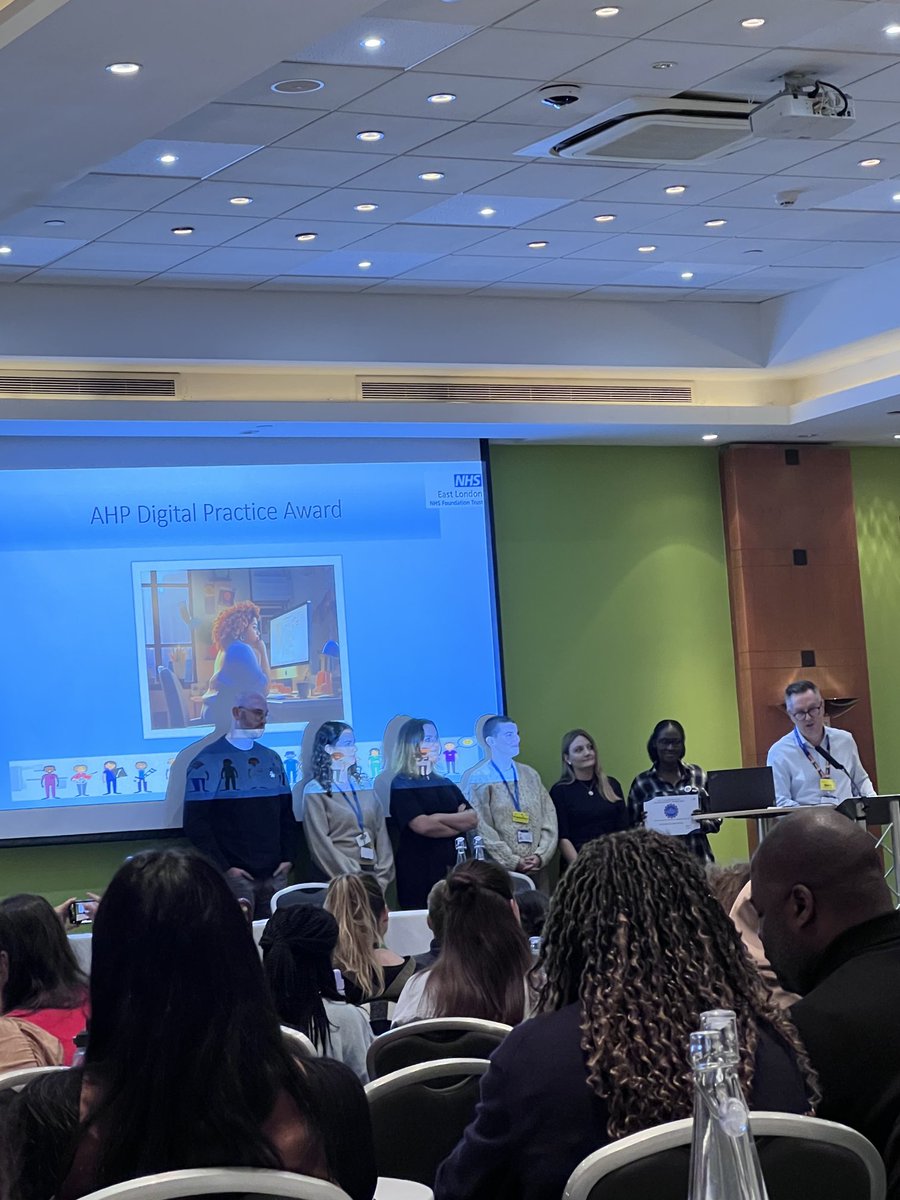 Well done Pathways team for winning the AHP digital practice award # ELfT AHP conference 2024 ⁦<a href="/NHS_ELFT/">East London NHS Foundation Trust (ELFT)</a>⁩ ⁦<a href="/ELFT_Therapies/">ELFT_Therapies</a>⁩