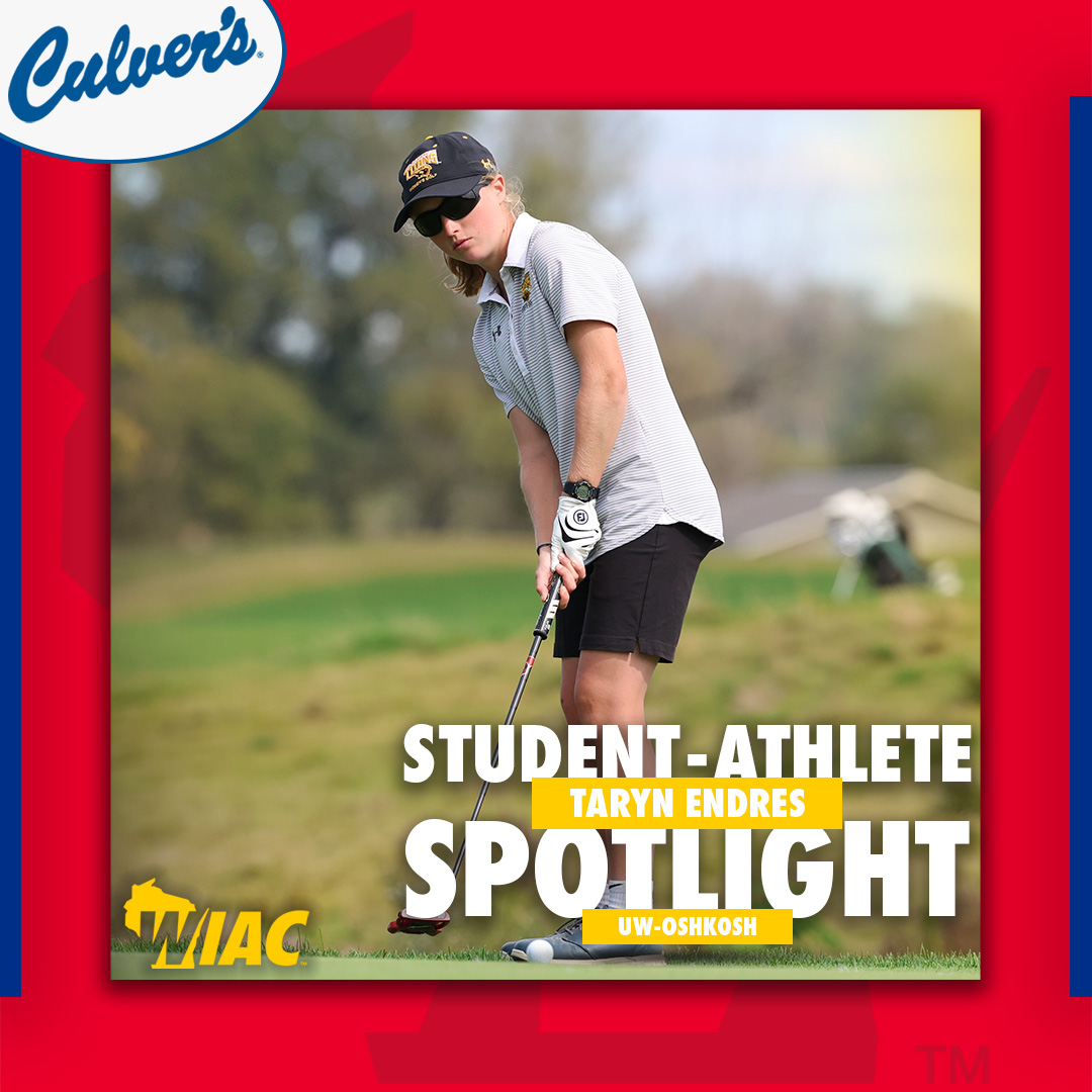 wiacsports's tweet photo. #WIACGOLF #WIACXC | @UWOshkoshTitans Taryn Endres 🏌️🐶🥁 (https://t.co/zsYz54KGt5) and Cameron Cullen 🏃🐱🎄 (https://t.co/rkLKaYDheb) are this week's Student-Athlete Spotlights (pres. by Culver's)

#ExcellenceInAction
#d3golf
#d3xc https://t.co/GJ2P2sdxVi