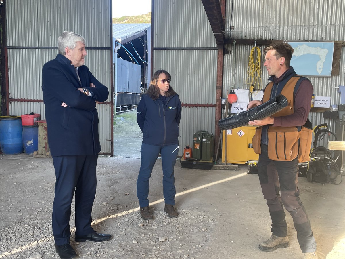 With a unique offering of three lighthouses on its shoreline and a rich natural environment, Rathlin Island can attract visitors from far and wide, Infrastructure Minister John O’Dowd has said.

Minister O’Dowd was speaking as he visited the island today where he met with
