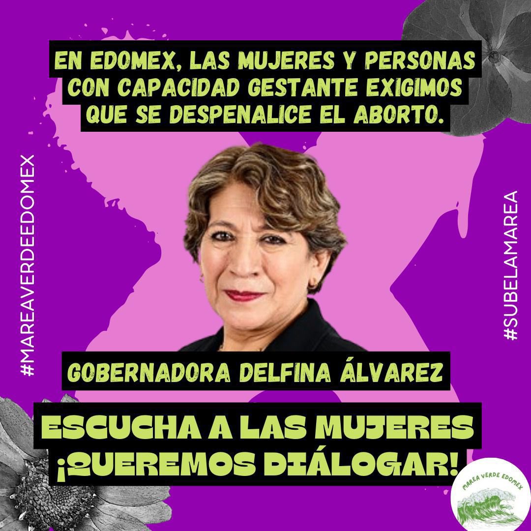Gobernadora súmanos al diálogo, este momento es histórico y queremos ser escuchadas 💚 ¡vamos por esa deuda pendiente en el EdoMex juntas! 
@DelfinaGomeza
<a href="/Edomex/">Gobierno del Estado de México</a> 
#MareaVerdeEdomex