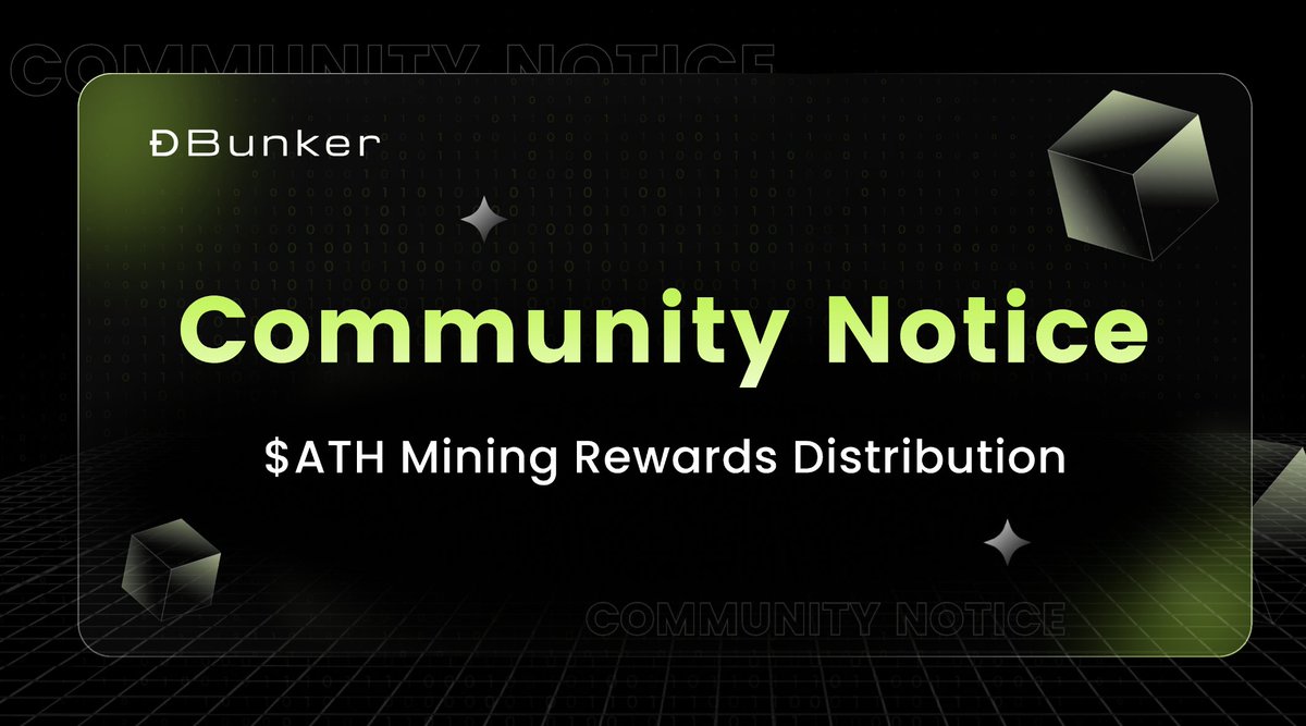 Dear Aethir Edge Hardware NFT Holders,

The $ATH mining rewards from June to September have been distributed and are now available for review on the dashboard👉app.dbunker.xyz/dashboard. As a tokenized mining hardware owner, you are eligible to receive continuous $ATH mining