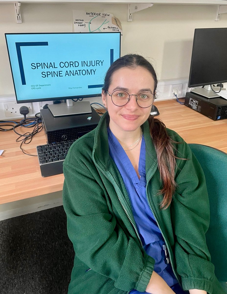 Critical Care OT Kings College Hospital (@kchccuot) on Twitter photo Before rotations happen, our rotational OTs are presenting on some topics related to their objectives for the CCU rotation. Spinal cord injuries was the topic for CPD this week. <a href="/spinalinjuries/">Spinal Injuries Association</a> <a href="/NSICStokeMand/">The National Spinal Injuries Centre</a> Before rotations happen, our rotational OTs are presenting on some topics related to their objectives for the CCU rotation. Spinal cord injuries was the topic for CPD this week. <a href="/spinalinjuries/">Spinal Injuries Association</a> <a href="/NSICStokeMand/">The National Spinal Injuries Centre</a>