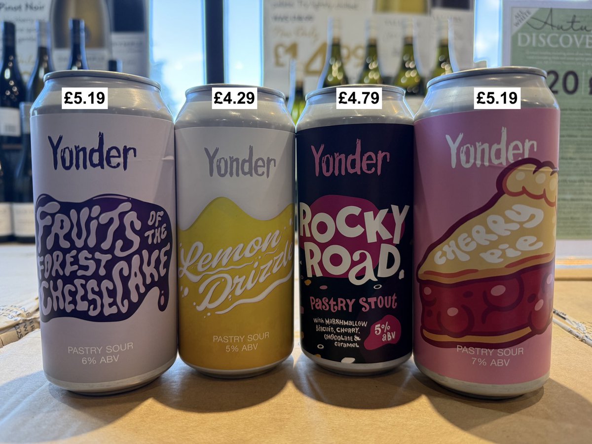 The Whalley Wine Shop (@whalleywineshop) on Twitter photo It’s Thursday and that means it’s the New Beers Parade. A few classic beers from <a href="/BreweryHetAnker/">Brouwerij Het Anker</a> including an early seasonal beer.
Also those culinary patisserie brewers <a href="/BrewYonder/">Yonder Brewing & Blending</a> have come up with the desert trolley of beers. It’s Thursday and that means it’s the New Beers Parade. A few classic beers from <a href="/BreweryHetAnker/">Brouwerij Het Anker</a> including an early seasonal beer.
Also those culinary patisserie brewers <a href="/BrewYonder/">Yonder Brewing & Blending</a> have come up with the desert trolley of beers.