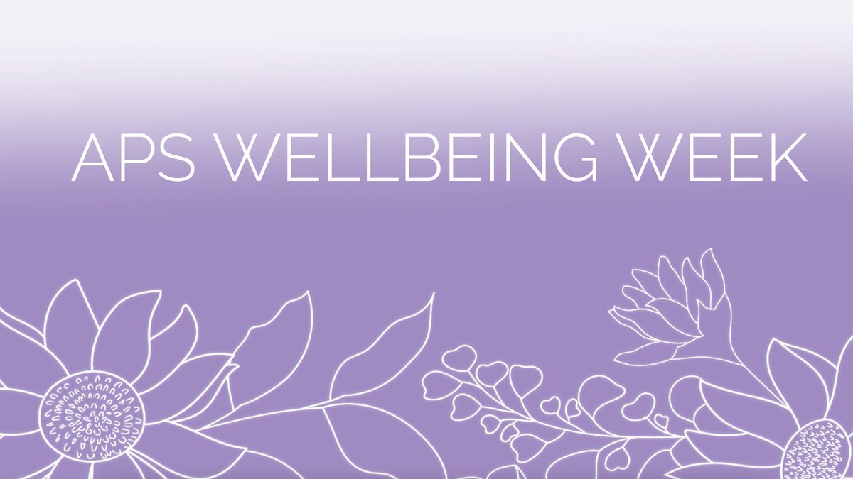We're acknowledging #WorldMentalHealthDay with APS Wellbeing Week! 

Today highlights the importance of #mentalhealth so we planned a week of activities to focus on self-care. Music can improve your mood so please enjoy our Happy Hour playlist... spoti.fi/3U46lfz

Enjoy 🎵