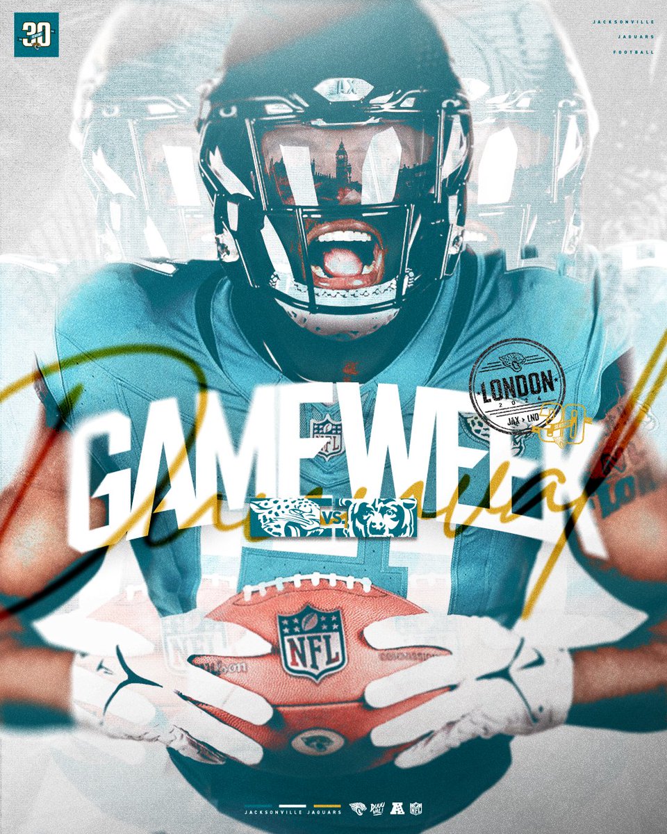 Jaguars's tweet image. Headed across the pond 🇬🇧

#JAXvsCHI