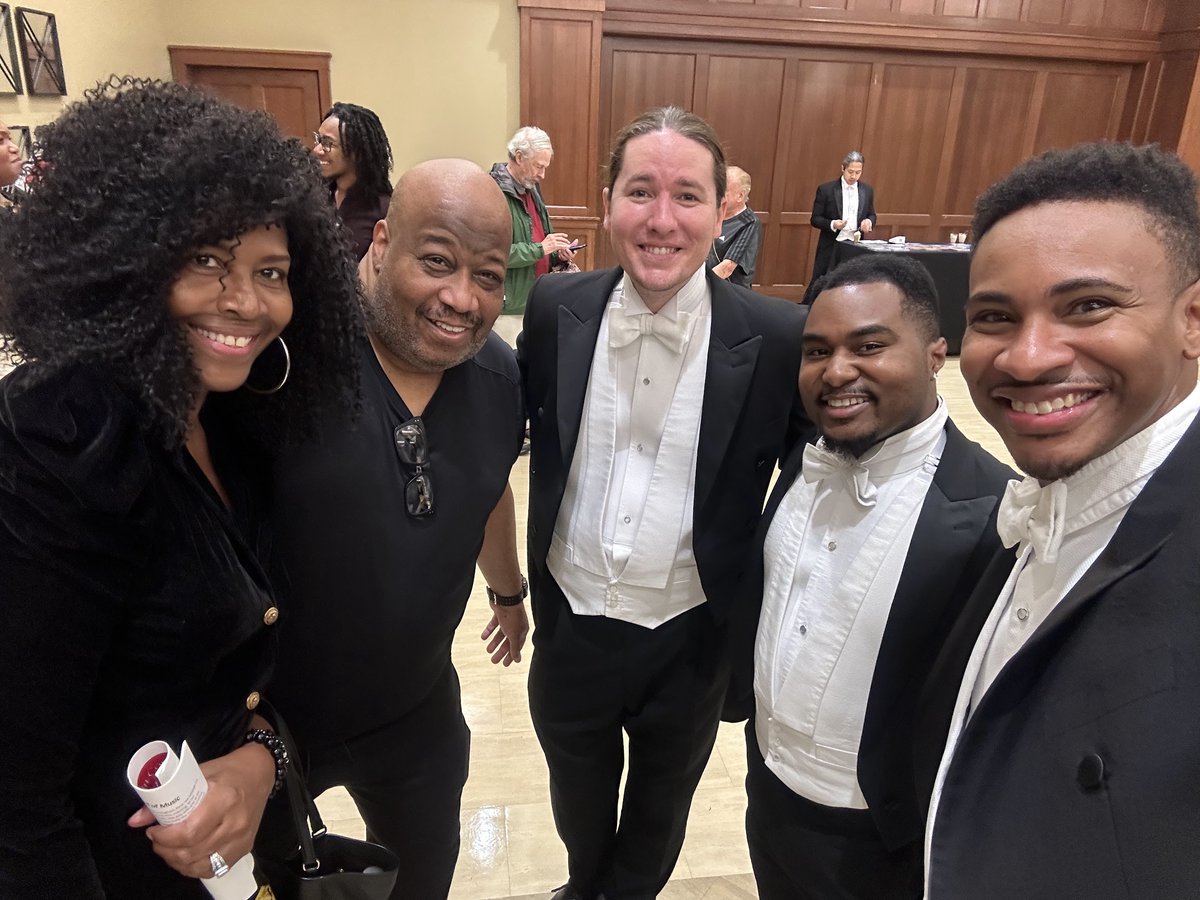 Beyond thrilled to have composer, Stacey V. Gibbs and family at our concert in Birmingham, Michigan. Stacey wrote the eponymous piece to our new touring program, "Without a Song." Thank you, King 👑 for your beautiful work!