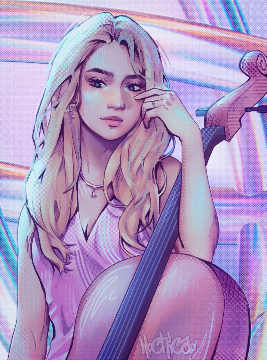 "Ava Nash King looks like a goddess and is perfect at everything she does." 🩷🎻🎶

🎨: hochicao (commisioned by me)