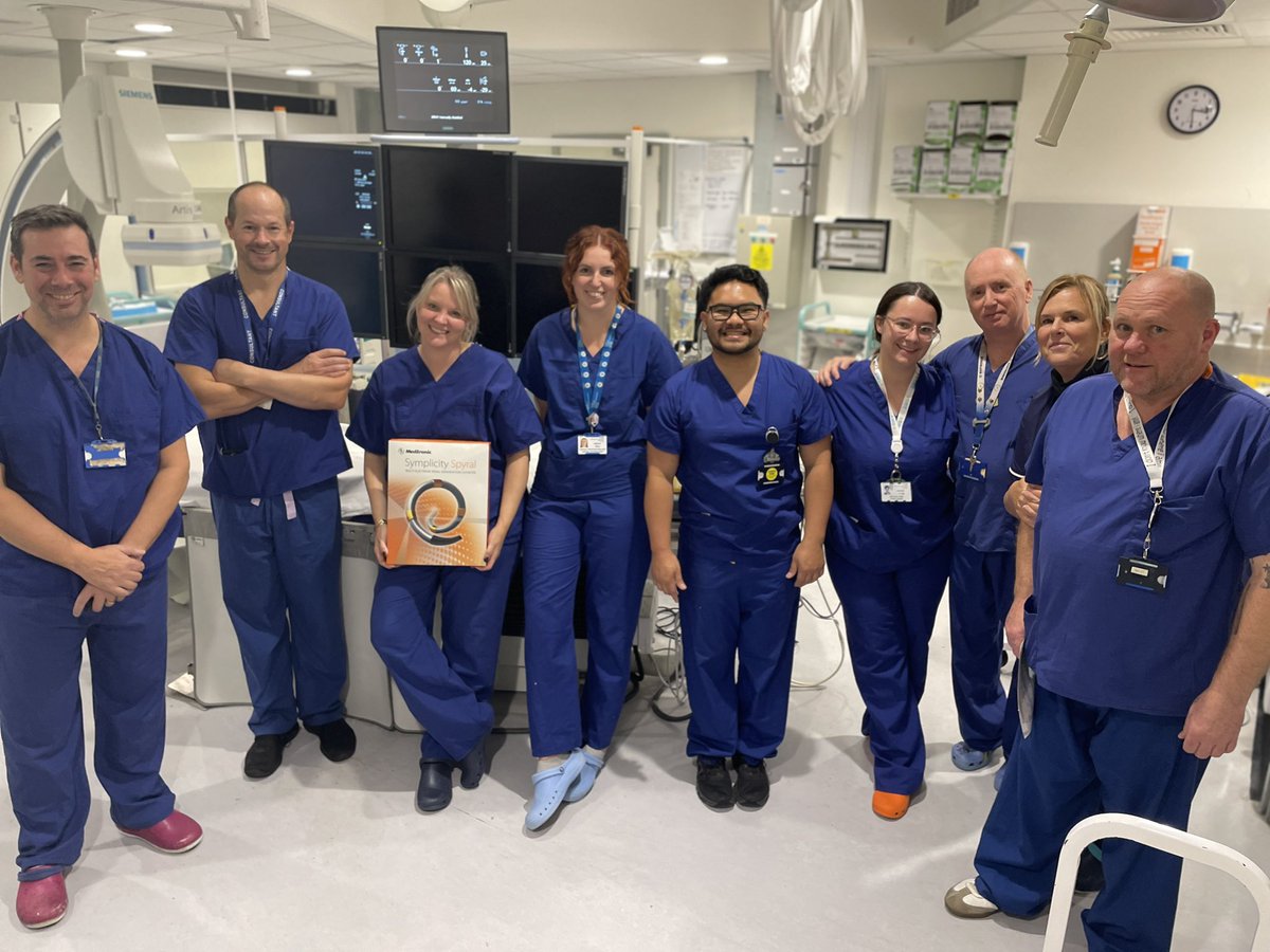 Another fabulous day of renal denervation as part of the GSR registry! So much fun to work with such a wonderful cath lab team and Medtronic!