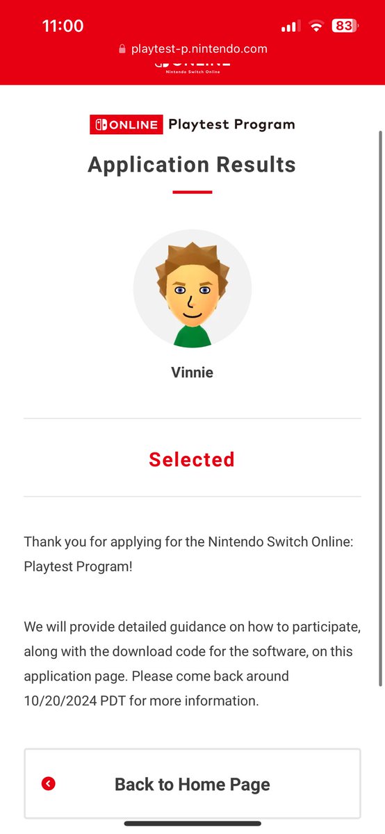 ItzVCiPz's tweet photo. I'M IN! #NintendoPlayTest https://t.co/OPgxY5xh6V