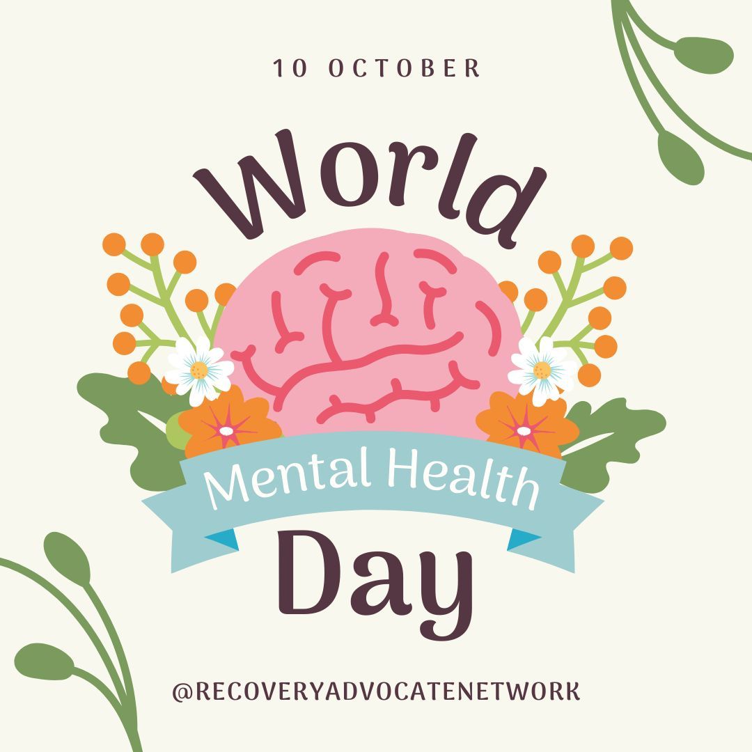 Today is World Mental Health Day! 🌍💚 Let's break the stigma, prioritize mental wellness, and support each other on this journey. It's okay to ask for help. ✨ #WorldMentalHealthDay #RAN2Wellness #MentalHealthMatters #YouAreNotAlone