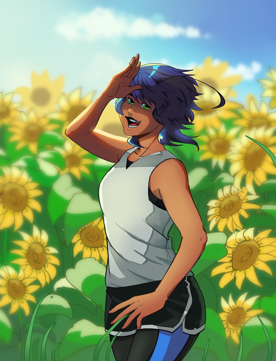 sthsora's tweet image. #PortofolioDay 
I'm a guy who likes drawing his little guy 
And Shadow 😁😁