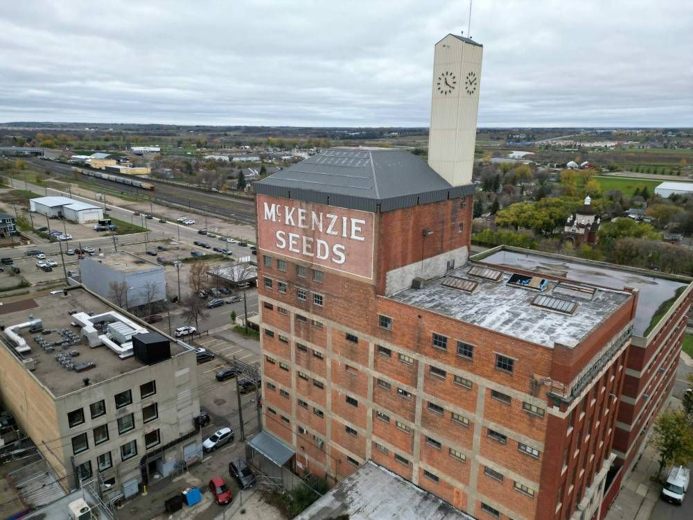 thebrandonsun's tweet photo. Brandon Fresh Farms has scrapped its plan to convert the historic McKenzie Seeds building into a vertical farm and is now looking to transform the downtown landmark into studio apartments. https://t.co/faWdoELRWj  #bdnmb https://t.co/cMBzN01IDT