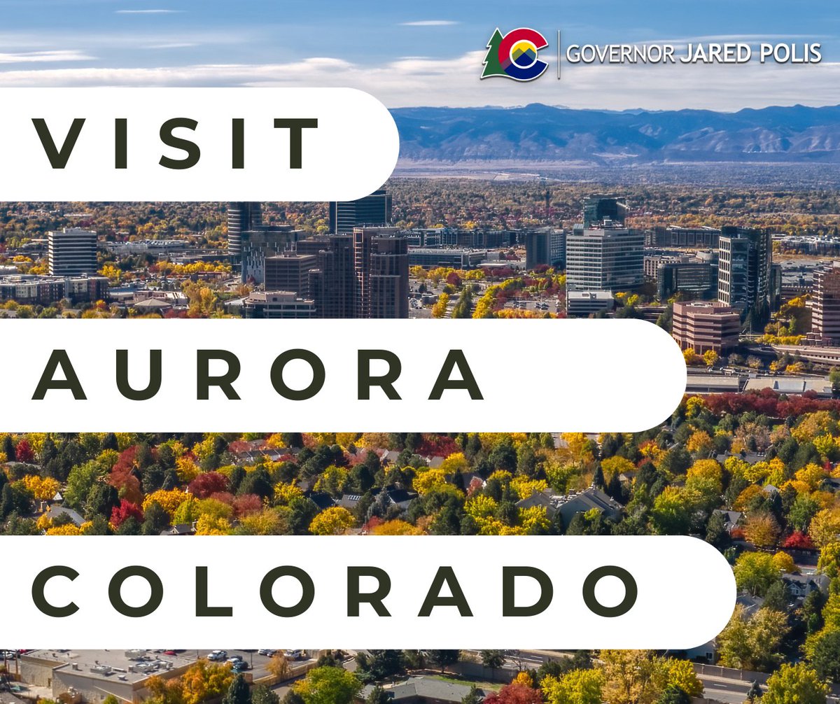 GovofCO's tweet image. Vibrant Colorado cities like Aurora provide rich culture, a great business environment, and thriving communities that help strengthen our Colorado way of life. Aurora is a wonderful community and one of the many reasons we love Colorado.