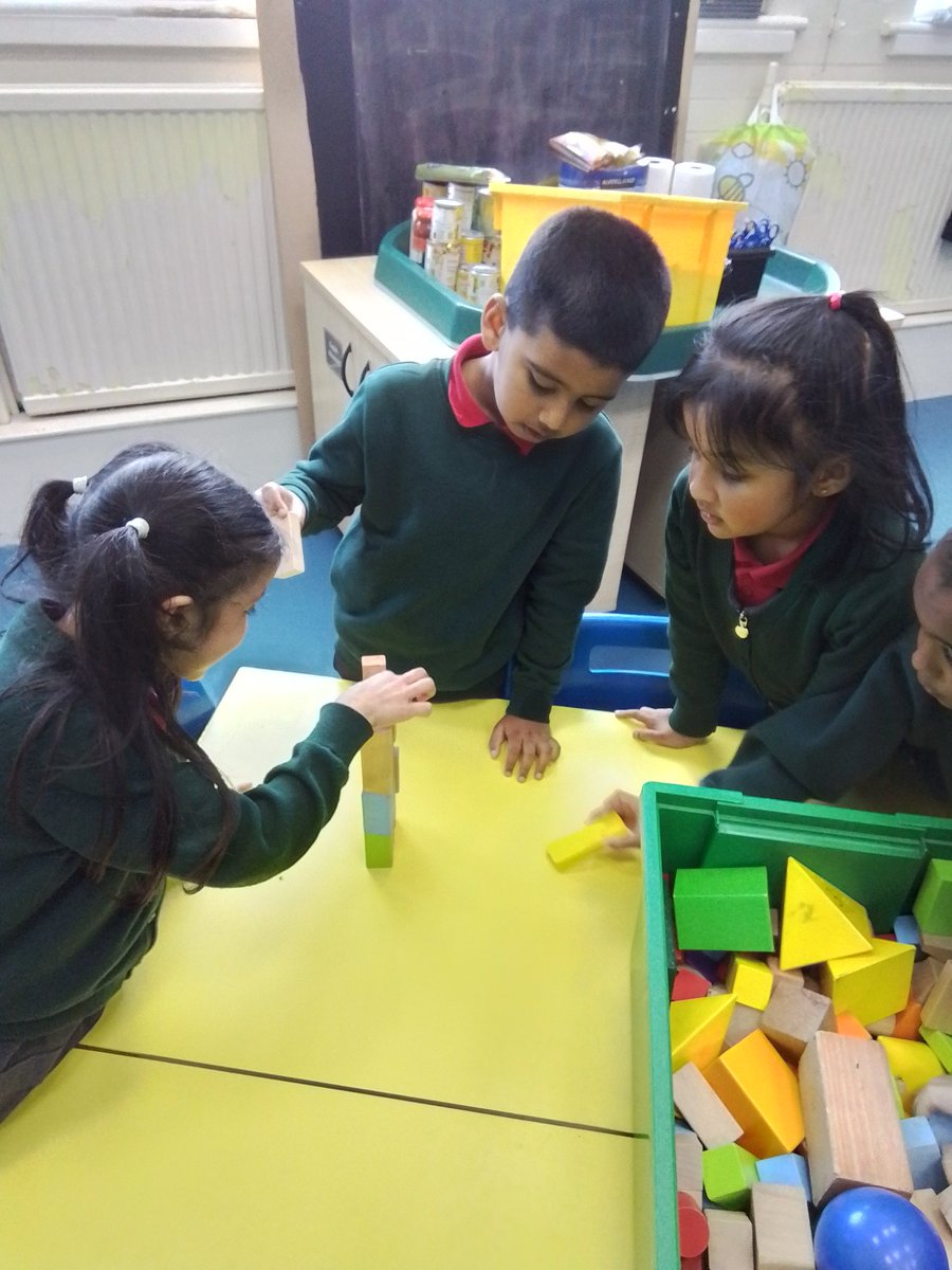 mrs_lwilson's tweet image. In P.S.H.E. today, the children have worked collaboratively with different friends to build a tower using the construction. They had to ensure that they worked as a team and took turns to listen to others' suggestions. #teamwork #respect #consideration