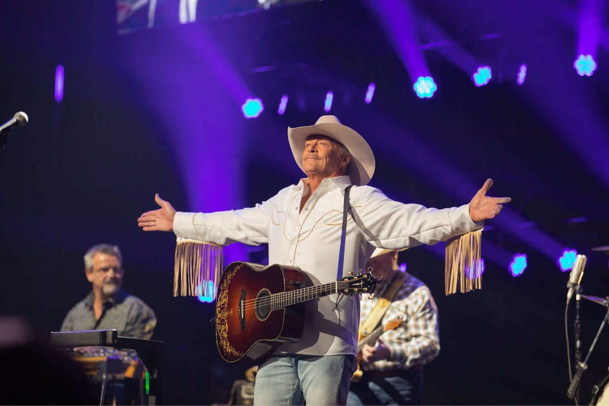 Alan Jackson's “Last Call: One More For the Road Tour” extends into 2024, with a stop in Kansas City on October 26th at the T-Mobile Center. Secure your tickets now at talk.ticketsales.com/music/alan-jac… for a night of classic country brilliance!