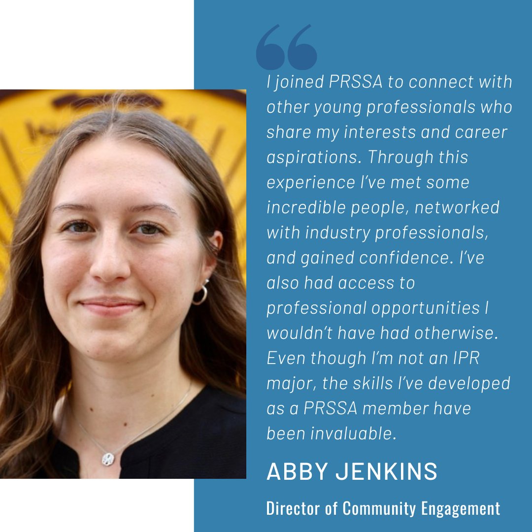 Meet Abby Jenkins, our Director of Community Engagement! Abby is a senior and is majoring in advertising with minors in journalism and multimedia design.

#cmuprssa #prpros