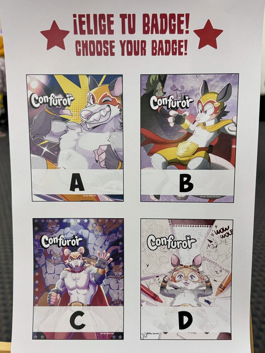 im excited that i got to do art for some badges at <a href="/Confuror/">Confuror 2025</a> !!!!!
