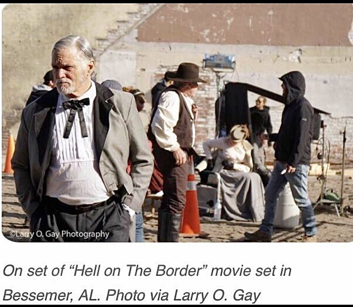 MarshallRTeague's tweet photo. #TBT #ThrowBACKThursday
#BTS #filming w #RonPerlman
#HellOnTheBorder #Movie
based on legendary #Western Character #BassReeves https://t.co/LzGyzr3XBT